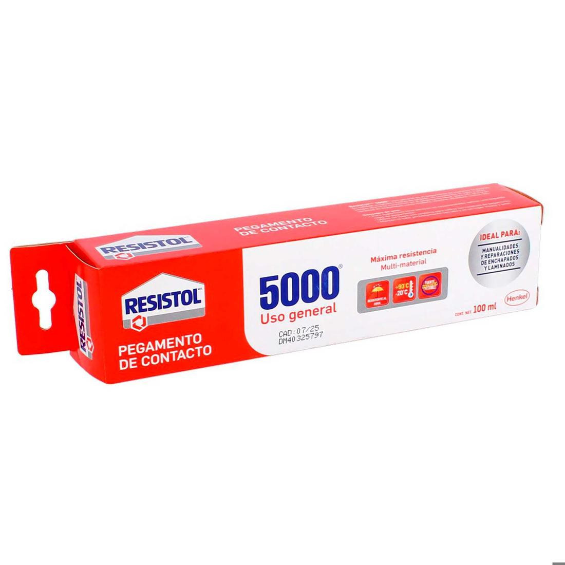 PEGAMENTO USO GRAL RESISTOL 5000 2937270 100ML TUBO 89220