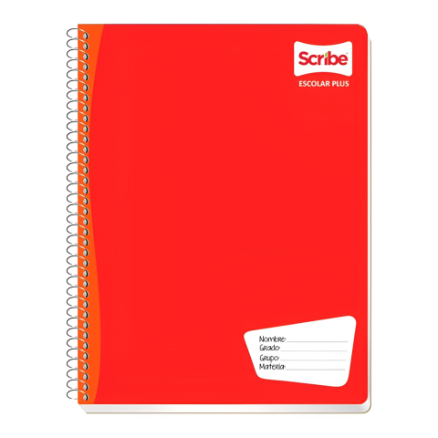 CUADERNO PROF ESP CON SR SCRIBE 7974 DOB RAYA ROJO 193461