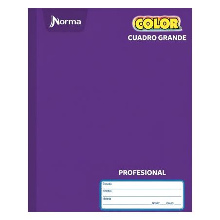 CUADERNO PROF COS NORMA COLOR 360 7MM 100H MORADO 134408