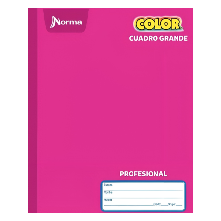 CUADERNO PROF COS NORMA COLOR 360 7MM 100H ROSA 134408