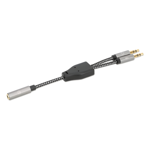 ADAPTADOR MANHATTAN DE AUDIO 3.5MM 1H A 2M 15CM ADAPMH356121