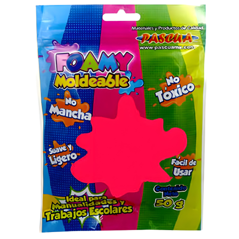 FOAMY MOLDEABLE PASCUA 50 GRS COLOR CORAL BL 103033