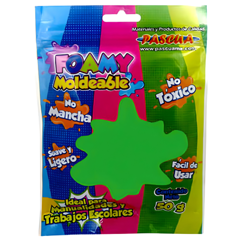 FOAMY MOLDEABLE PASCUA BOLSA C/50 GR VERDE LIMON 103033