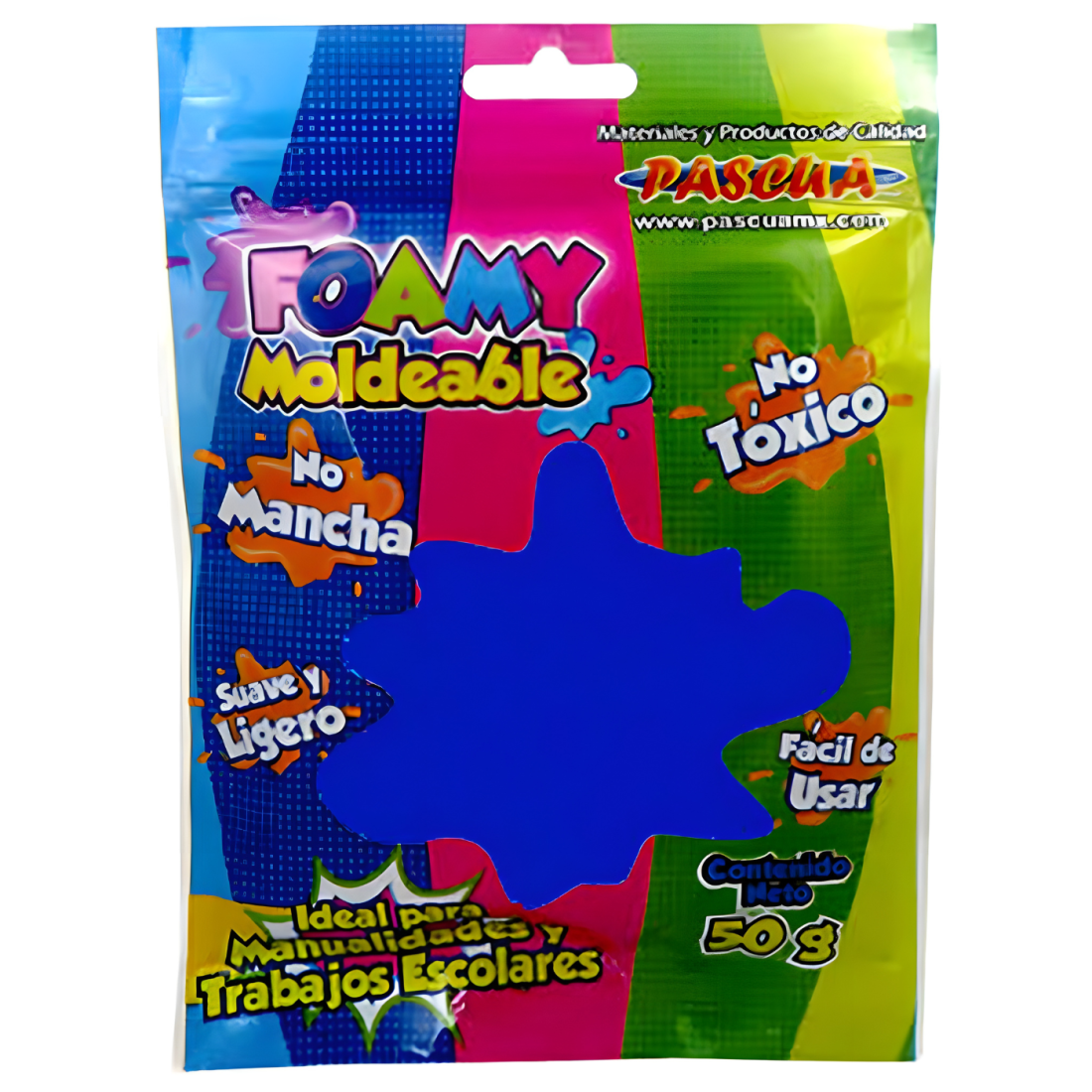 FOAMY MOLDEABLE PASCUA BOLSA C/50 GR AZUL REY 103033