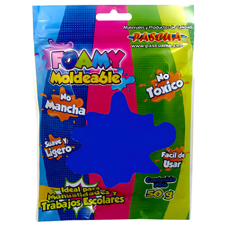 FOAMY MOLDEABLE PASCUA BOLSA C/50 GR AZUL REY 103033