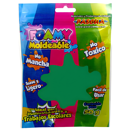 FOAMY MOLDEABLE PASCUA BOLSA C/50 GR VERDE MANZANA 103033
