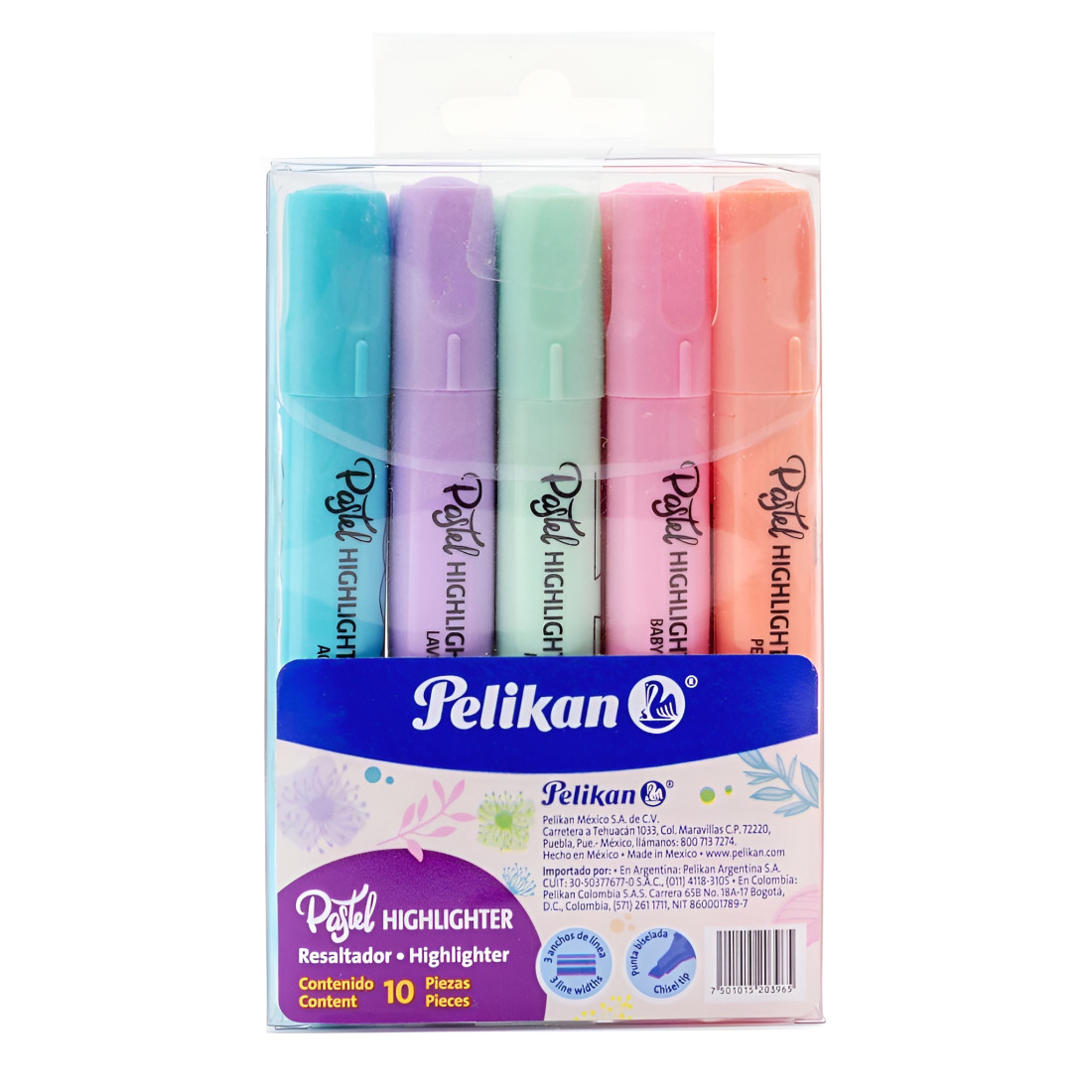 MARCADOR PASTEL P/CINCEL PELIKAN 414 C/10 134313