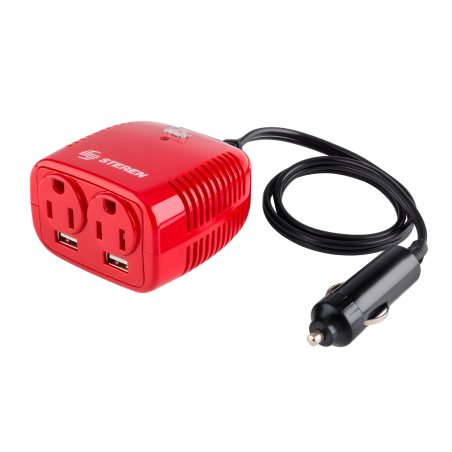 INVERSOR D/VOLTAJE AUTOMOTRIZ 12VCD A 110V STEREN