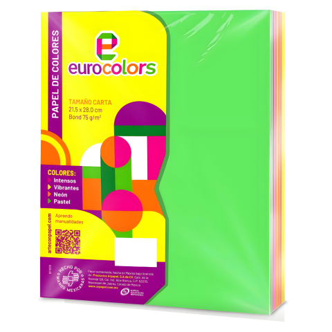 BOND COLS. NEON EUROCOLORS EC0100 AROCIRIS CARTA C/100 51525