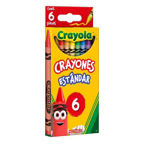 CRAYON CON 6 CRAYONES CRAYOLA      19705