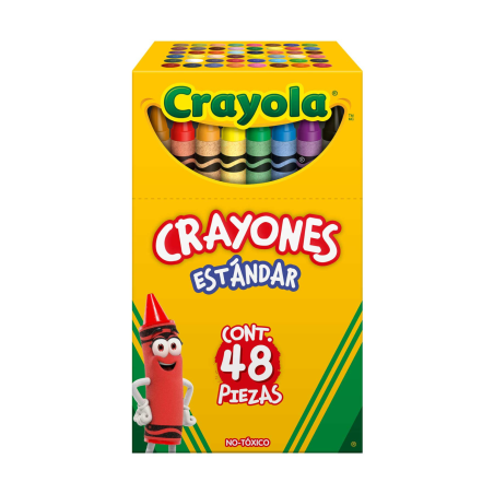 CRAYON C/48 CRAYOLA 52-0048 ESTANDAR CAJITA 019711