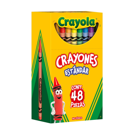 CRAYON C/48 CRAYOLA 52-0048 ESTANDAR CAJITA 019711