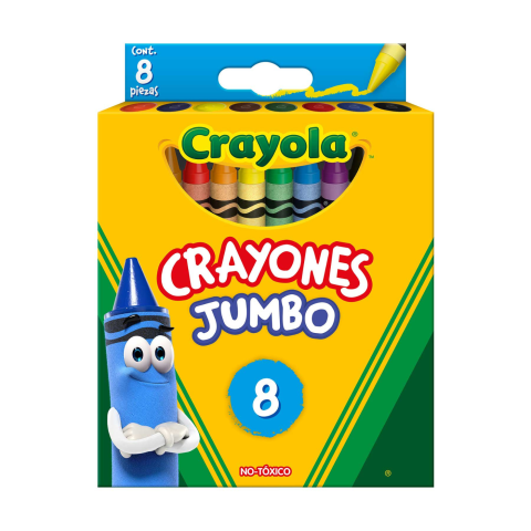 CRAYON C/8 CRAYOLA 52-0038 JUMBO CAJITA 019714