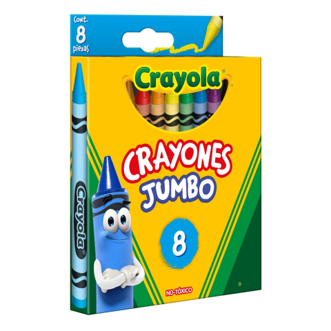 CRAYON C/8 CRAYOLA 52-0038 JUMBO CAJITA 019714