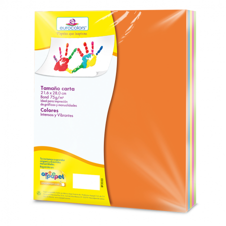 BOND COLORES BRILLANTE EUROCOLORS ARCOIRIS C/50 CARTA 51522