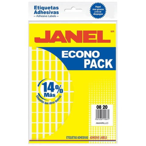 ETIQUETA FLOUREC. AMAR. ECONOPACK JANEL V.MOD 04 08X20 66636