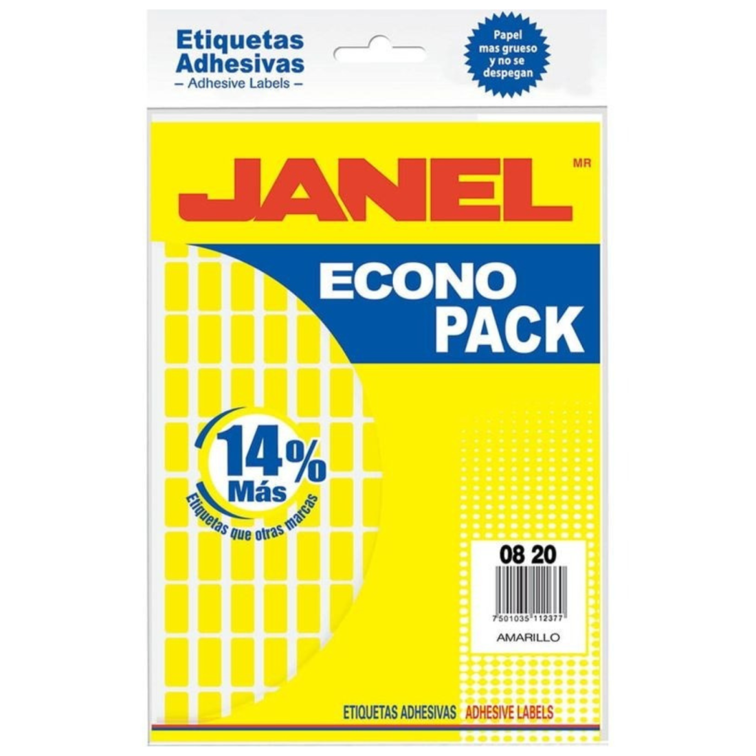 ETIQUETA FLOUREC. AMAR. ECONOPACK JANEL V.MOD 04 08X20 66636