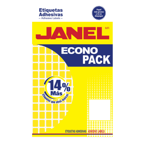 ETIQUETA FLOUREC. AMAR. ECONOPACK JANEL V.MOD 01 09X13 66636