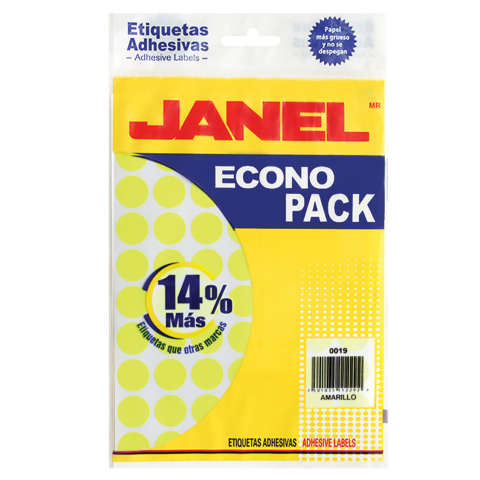 ETIQUETA FLOUREC. AMAR. ECONOPACK JANEL V.MOD 28 00X19 66636