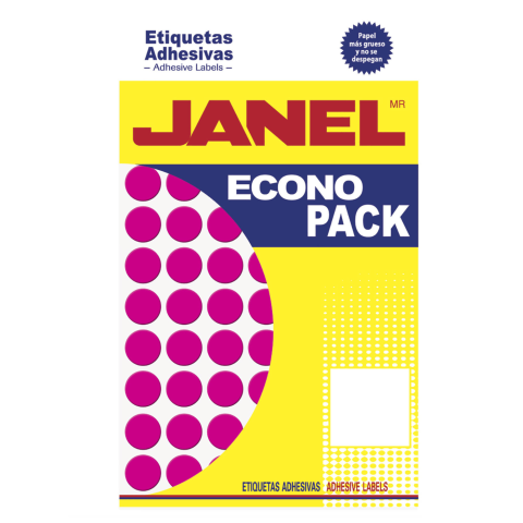 ETIQUETA FLOURECENTE ROSA JANEL MOD28 00X19 BOLSA 66635