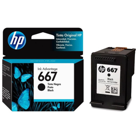 TINTA HP 667 3YM79AL NEGRO DESKJET INK ADVANTAGE 2374 (120 P