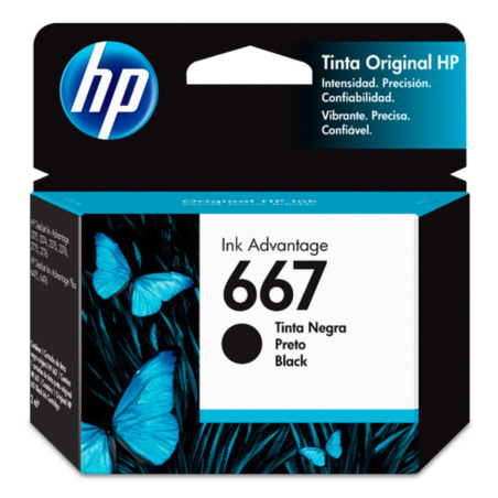 TINTA HP 667 3YM79AL NEGRO DESKJET INK ADVANTAGE 2374 (120 P