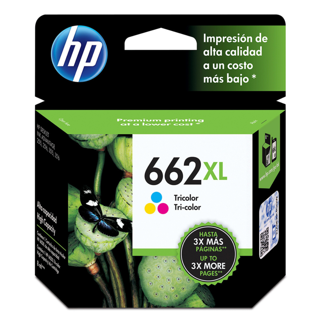 CARTUCHO HP 662XL TRICOLOR