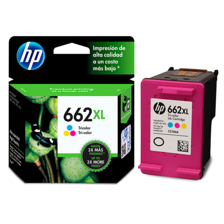 CARTUCHO HP 662XL TRICOLOR