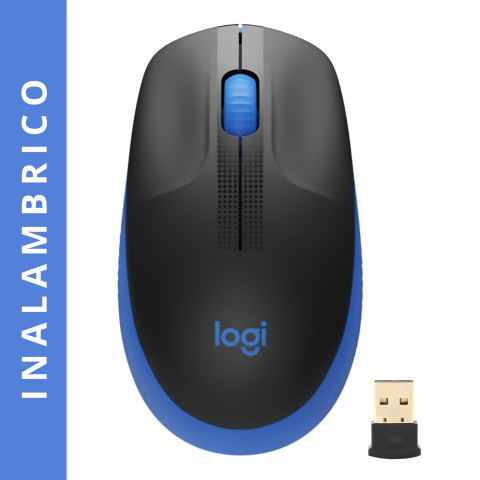 MOUSE LOGITECH M190 INALAMBRICO AMBIDIESTRO AZUL 910-005903