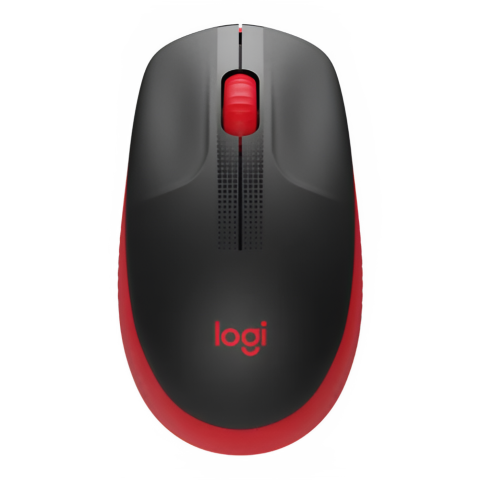 MOUSE LOGITECH M190 INALAMBRICO AMBIDIESTRO ROJO 910-005904