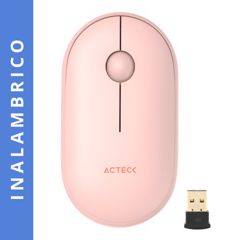 MOUSE ACTECK OPTIMIZE EDGE MI460 INALAMBRICO ROSA MS-1519