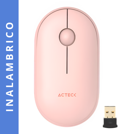 MOUSE ACTECK OPTIMIZE EDGE MI460 INALAMBRICO ROSA MS-1519