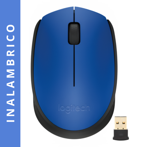 MOUSE LOGITECH M170 INALAMBRICO AZUL (910-004638) AC-415078-