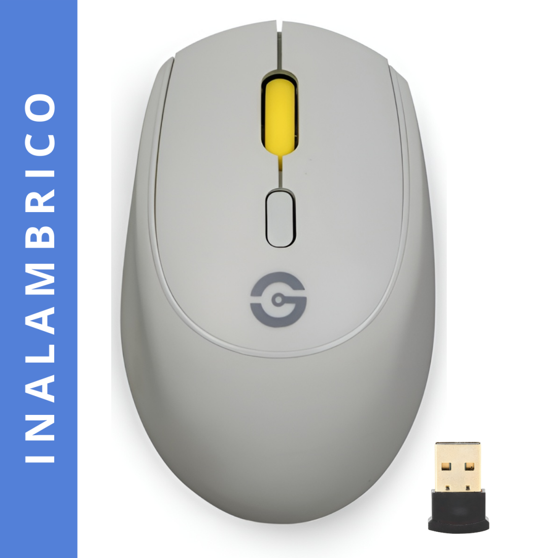 MOUSE WIRELESS GETTTECH GAC-24407G COLORFUL GRIS
