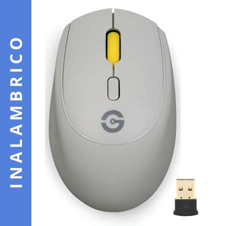 MOUSE WIRELESS GETTTECH GAC-24407G COLORFUL GRIS