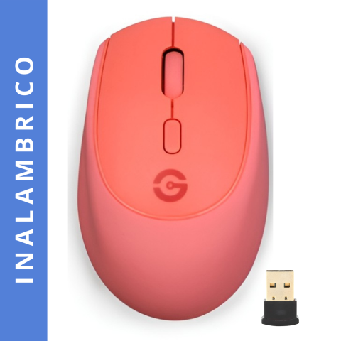 MOUSE WIRELESS GETTTECH GAC-24405R COLORFUL ROJO