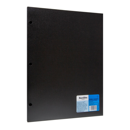 FOLDER PLASTICO BARRILITO CBP1 NEGRO CARTA 3 PERF. 13495