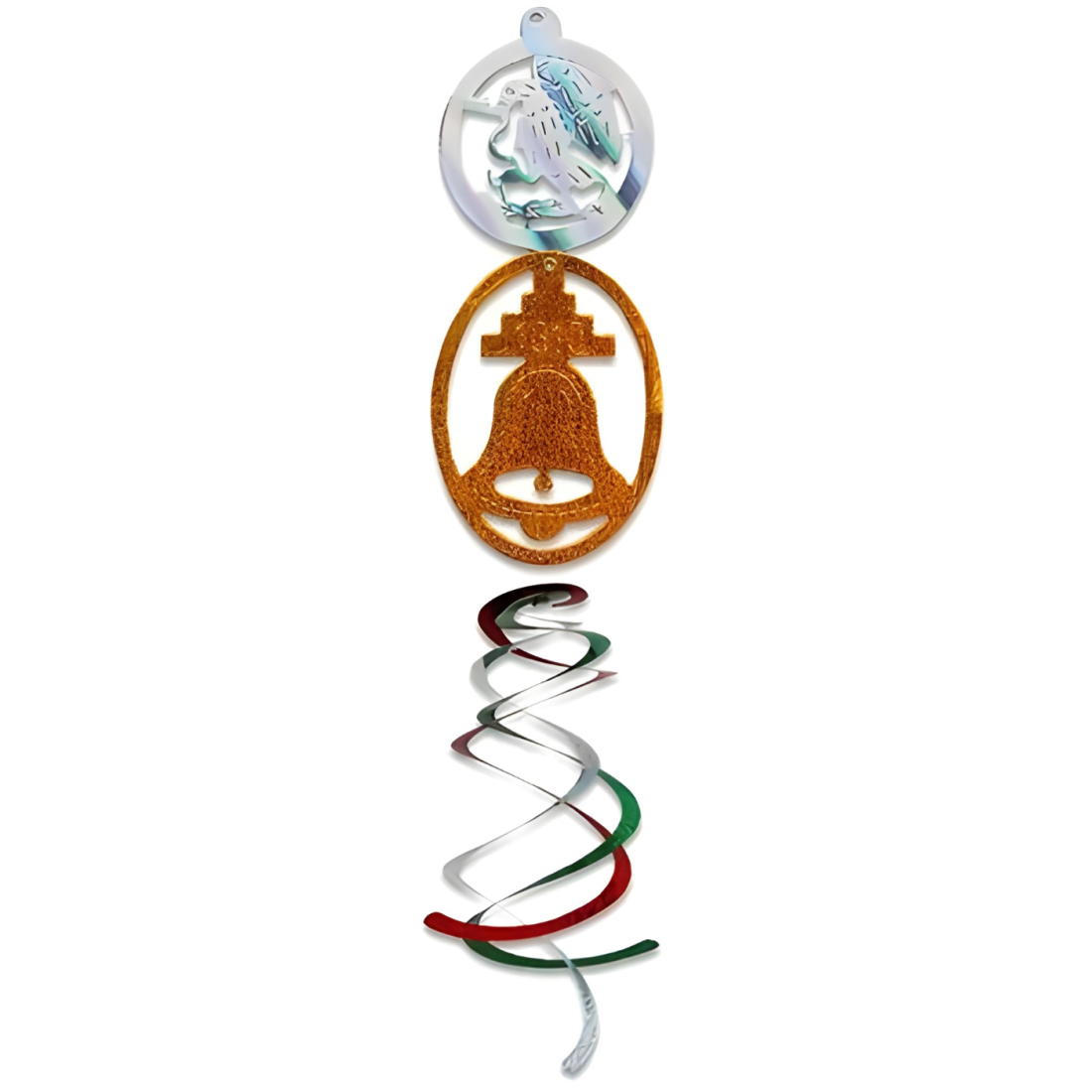 ADORNO TRICOLOR CAMPANA C/ESPIRAL No. 2 143639