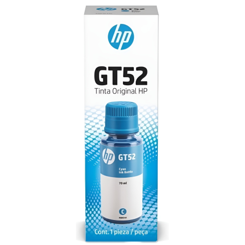 TINTA HP BOTE GT52 M0H54AL CIAN  GT5820/GT5810 70ML