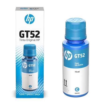 TINTA HP BOTE GT52 M0H54AL CIAN  GT5820/GT5810 70ML