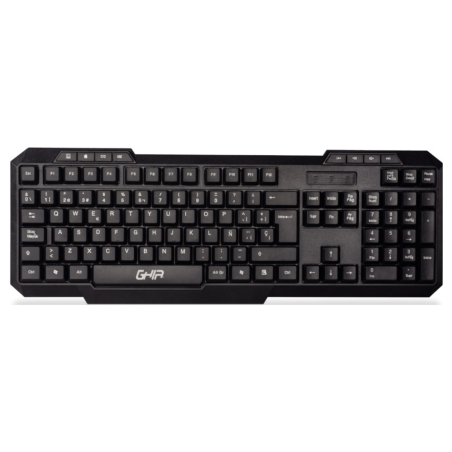 TECLADO GHIA ALAMBRICO USB MULTIMEDIA COLOR NEGRO