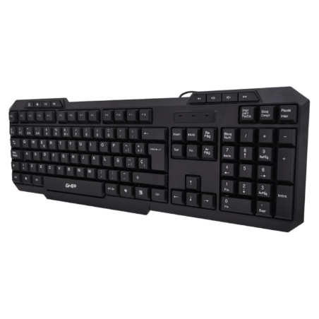 TECLADO GHIA ALAMBRICO USB MULTIMEDIA COLOR NEGRO