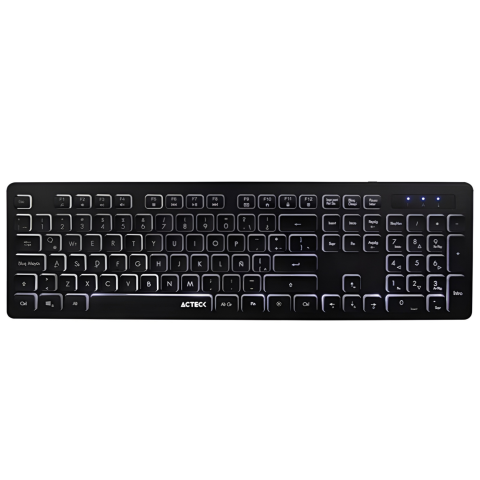 TECLADO ACTECK ALAMBRICO USB TS425 RETROILUMINADO NEGRO