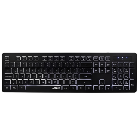 TECLADO ACTECK ALAMBRICO USB TS425 RETROILUMINADO NEGRO