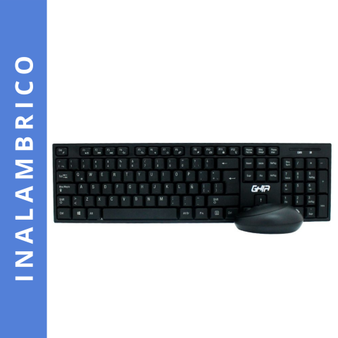 COMBO TECLADO/MOUSE OPTICO GHIA GT5000 INALAM. NEGRO KB-791