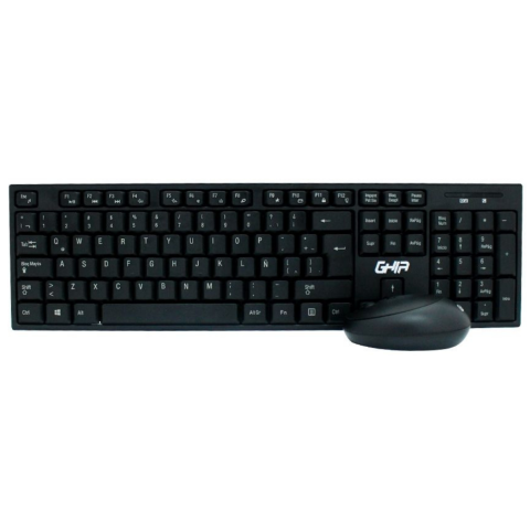 COMBO TECLADO/MOUSE OPTICO GHIA GT5000 INALAM. NEGRO KB-791