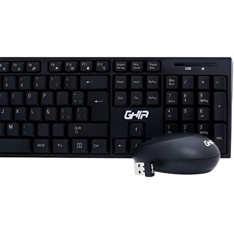 COMBO TECLADO/MOUSE OPTICO GHIA GT5000 INALAM. NEGRO KB-791