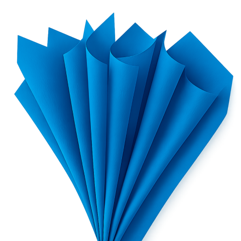 PAPEL DE CHINA COLS BELUMOSA 50 X 75 AZUL COBALTO 23602