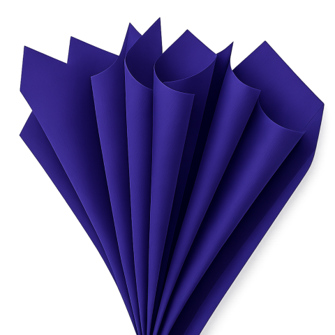 PAPEL DE CHINA BELUMOSA 50X75 AZUL FUERTE 23602