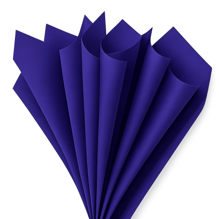 PAPEL DE CHINA BELUMOSA 50X75 AZUL FUERTE 23602